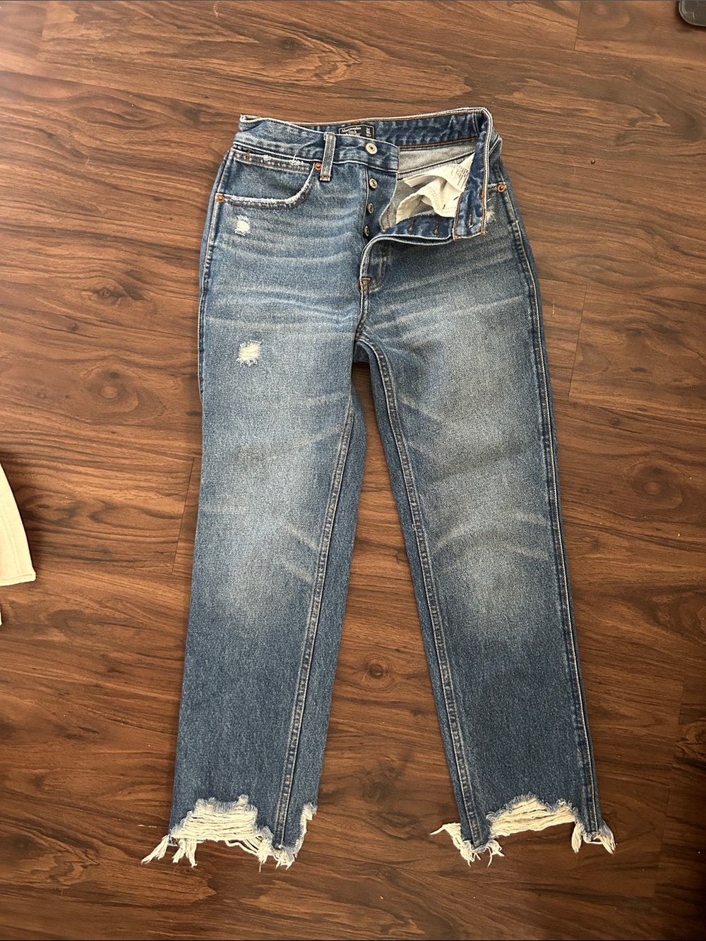 Abercrombie annie high rise ankle straight 00R 24 jeans
